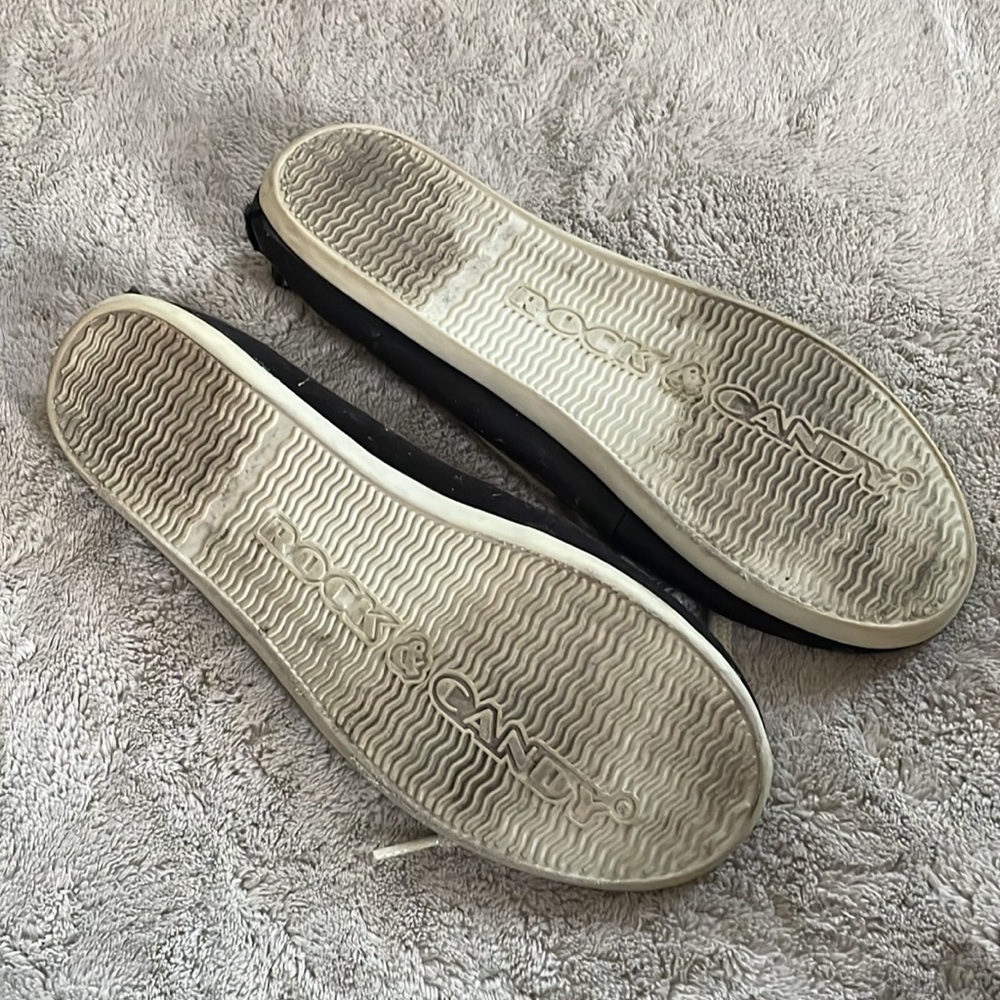 Rock & Candy | Black And White Bow Tie Flats - Picture 5 of 5